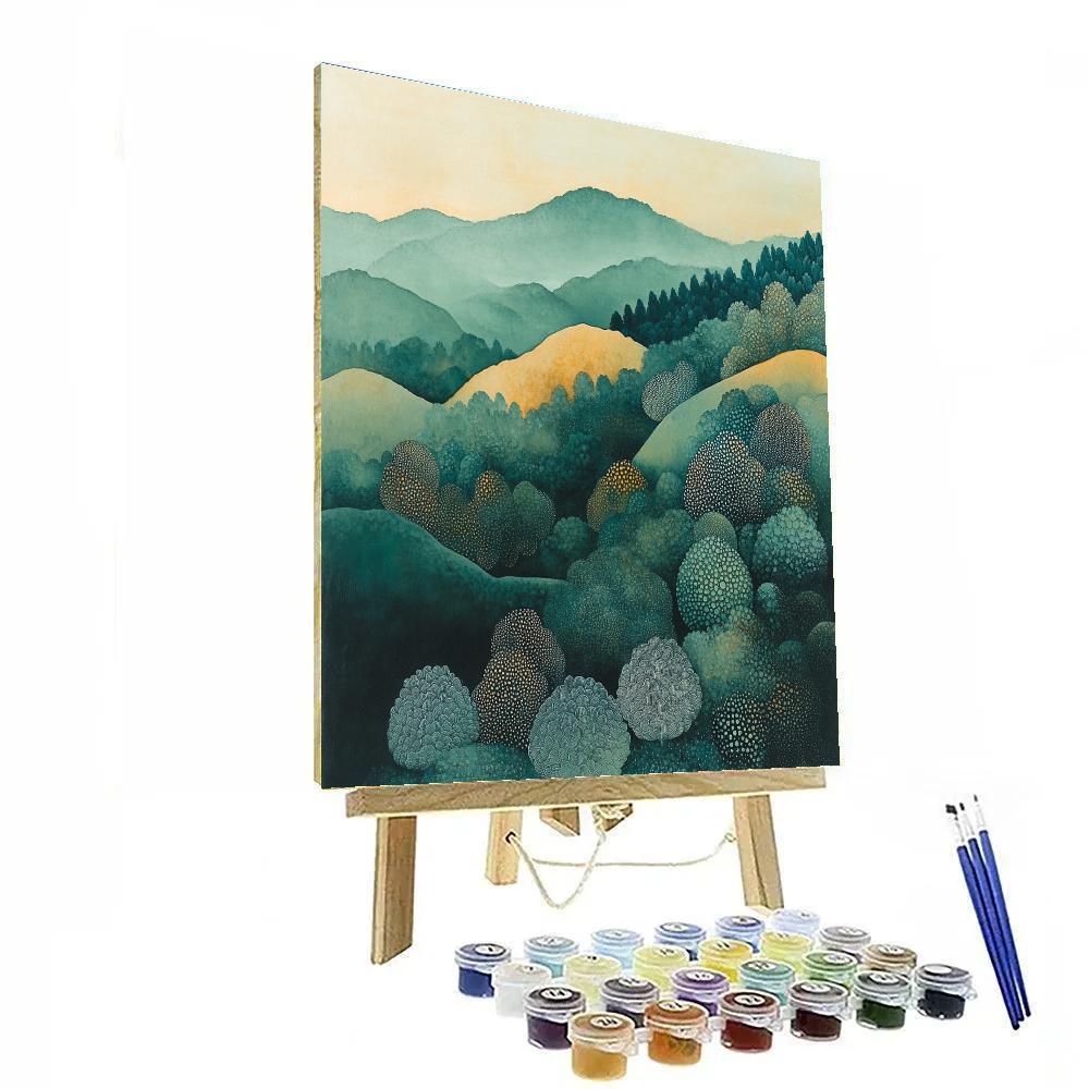 Max Ernst Inspired Verdant Chorus Of Stones Paint by numbers art