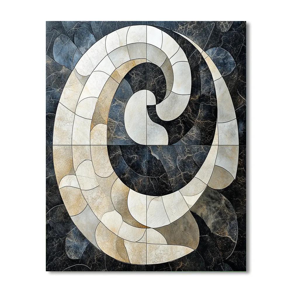 M C Escher Inspired Infinite Tessellations paint by numbers