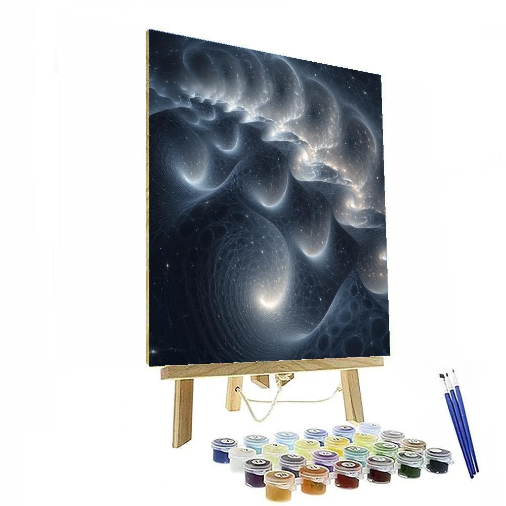 M C Escher Inspired Cosmic Patterns Number painting