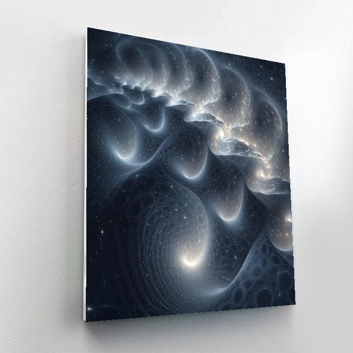 M C Escher Inspired Cosmic Patterns Number painting