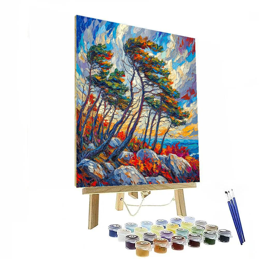 Arthur Lismer Inspired Autumn Windswept Pines Painting by numbers kit