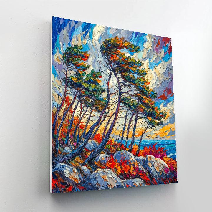 Arthur Lismer Inspired Autumn Windswept Pines Painting by numbers kit