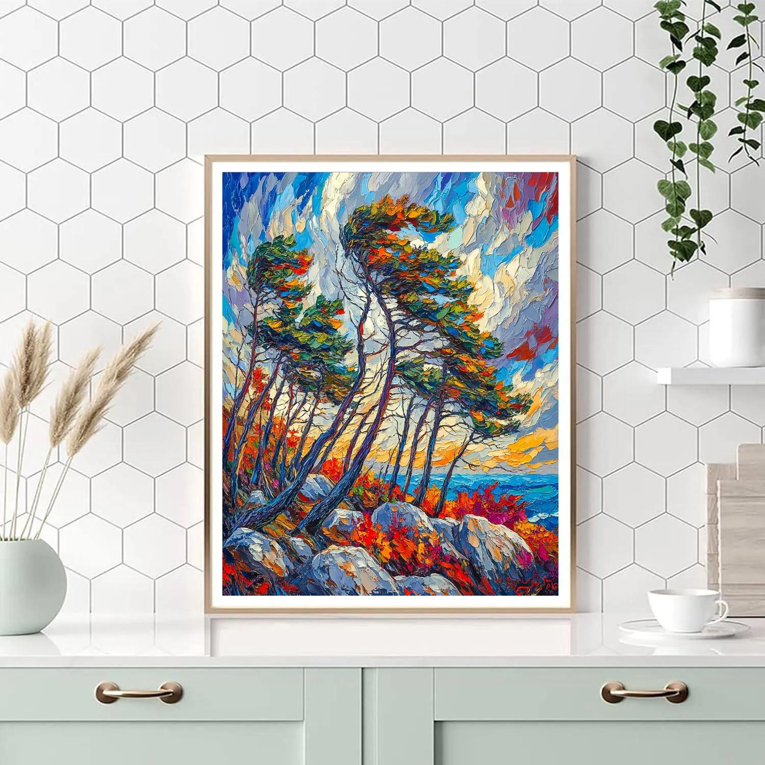 Arthur Lismer Inspired Autumn Windswept Pines Painting by numbers kit