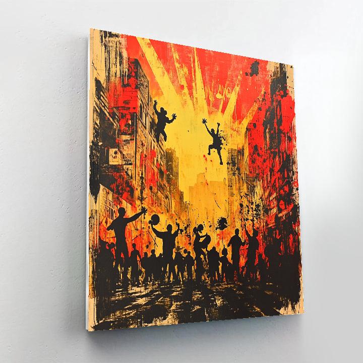 Banksy Inspired Urban Street Festival DIY paint by numbers