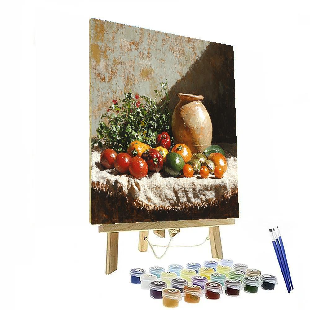 Diego Velázquez Inspired Market Vegetables Study DIY paint by numbers
