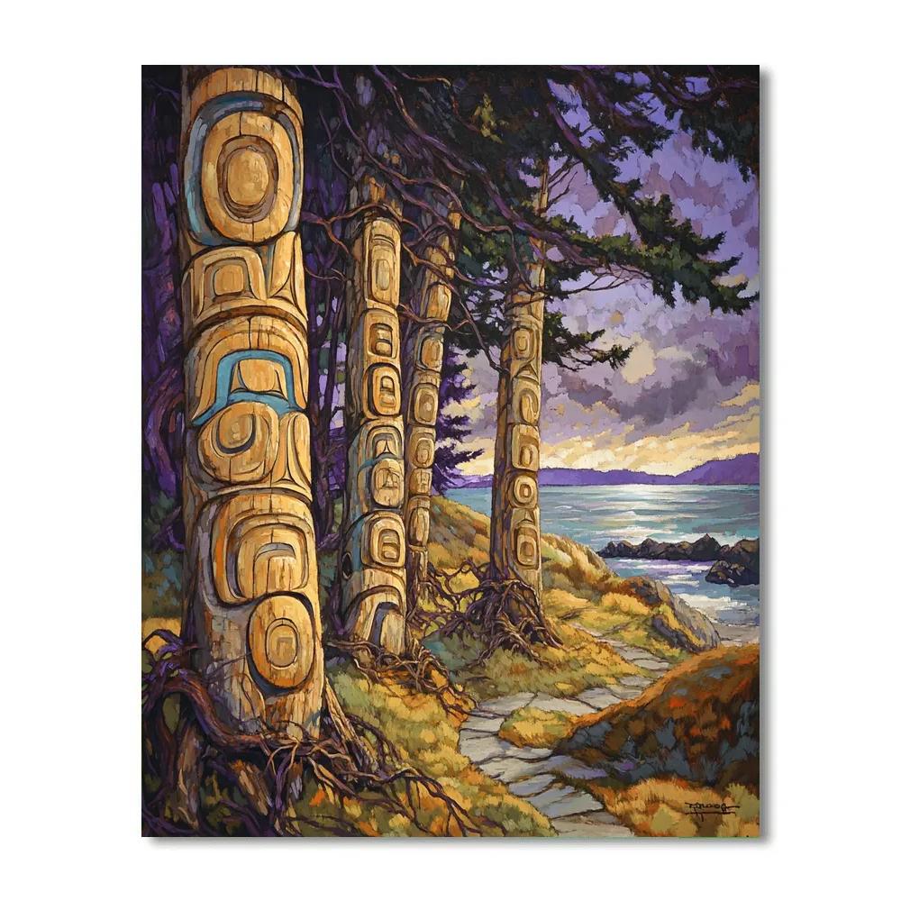 Ancient Totems Emily Carr Inspired Paint by numbers kits