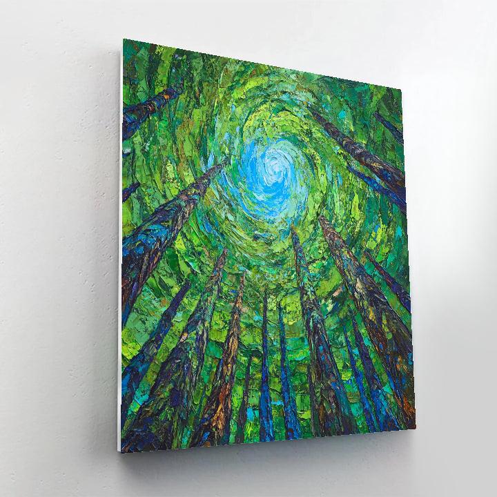 Towering Cedars In Carr Rhythm Numbered painting kits