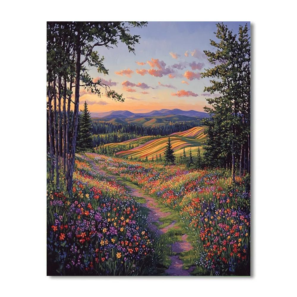 J. E. H. MacDonald Inspired Meadow Chorus Of Wildflowers Number painting