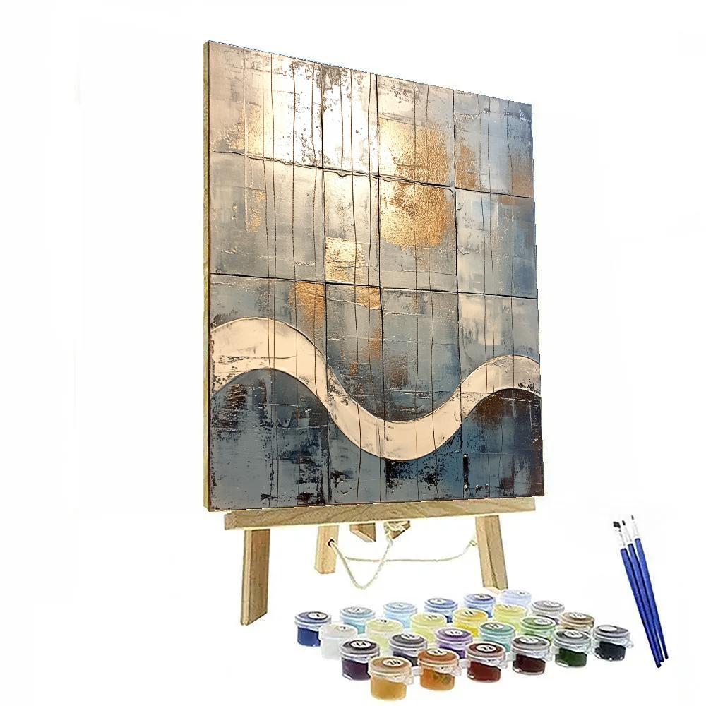 Jackson Pollock Inspired Lunar Tidal Web Paint by numbers kits