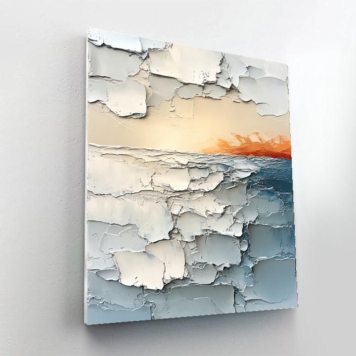 Jean-Paul Riopelle Inspired Mosaic Arctic Horizon DIY paint by numbers