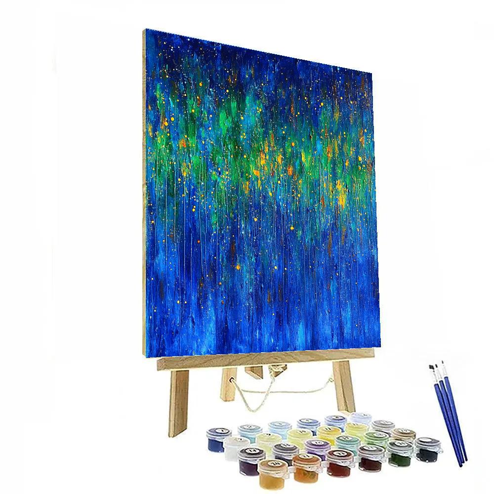 Jackson Pollock Inspired Auroral Energy Field Paint by numbers kits