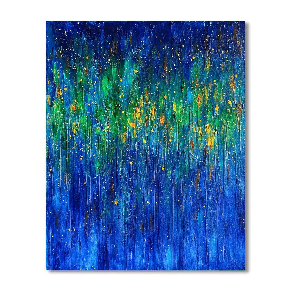 Jackson Pollock Inspired Auroral Energy Field Paint by numbers kits