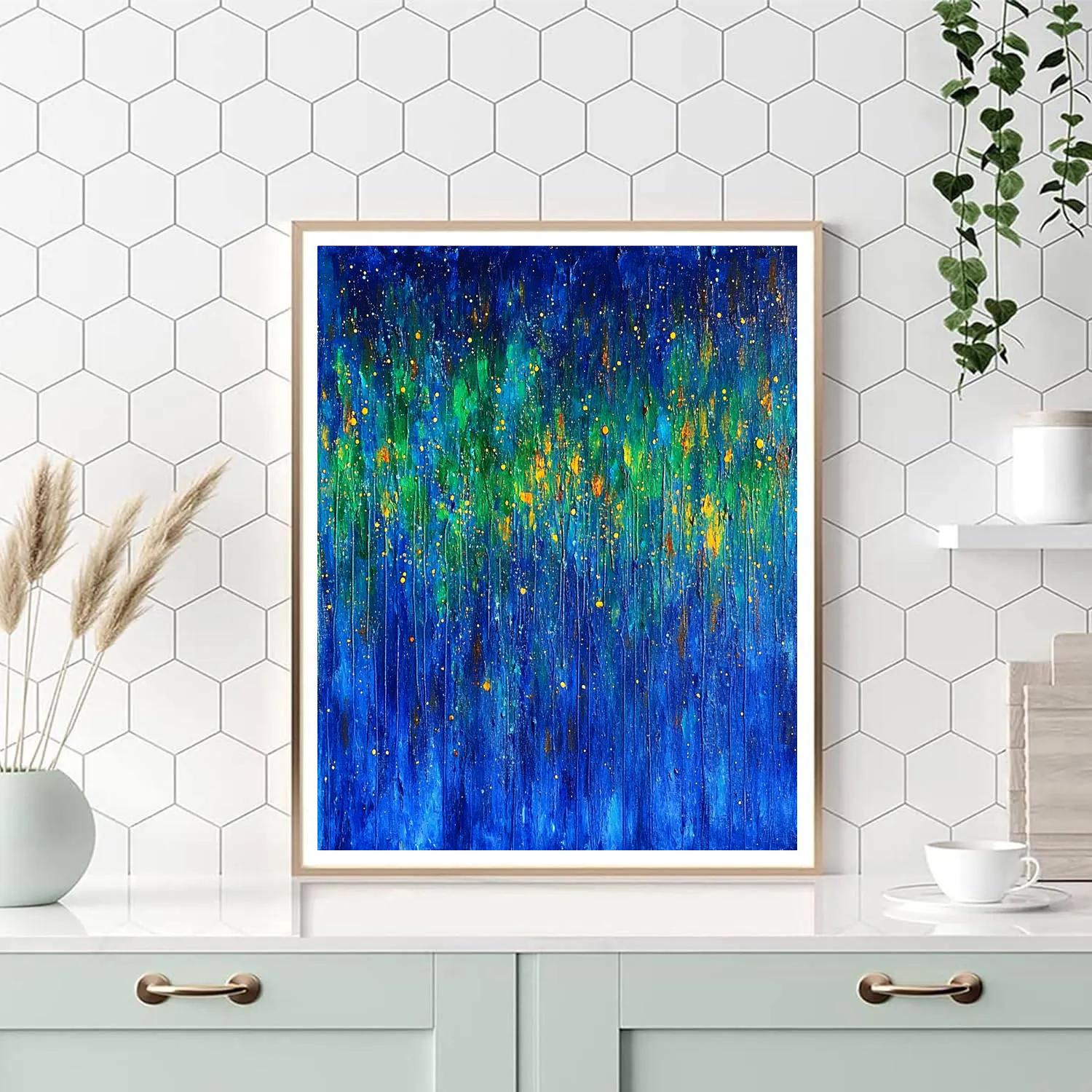 Jackson Pollock Inspired Auroral Energy Field Paint by numbers kits