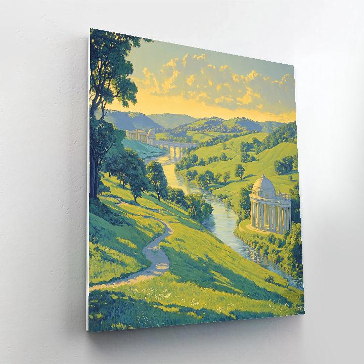 Raphael Inspired Luminous Renaissance Valley Number painting