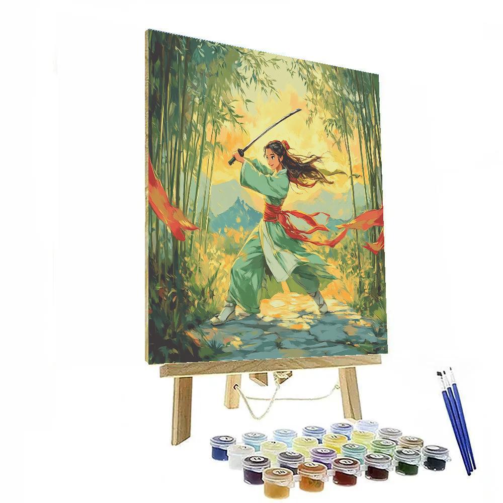 Mulan Courageous Training Day Number painting