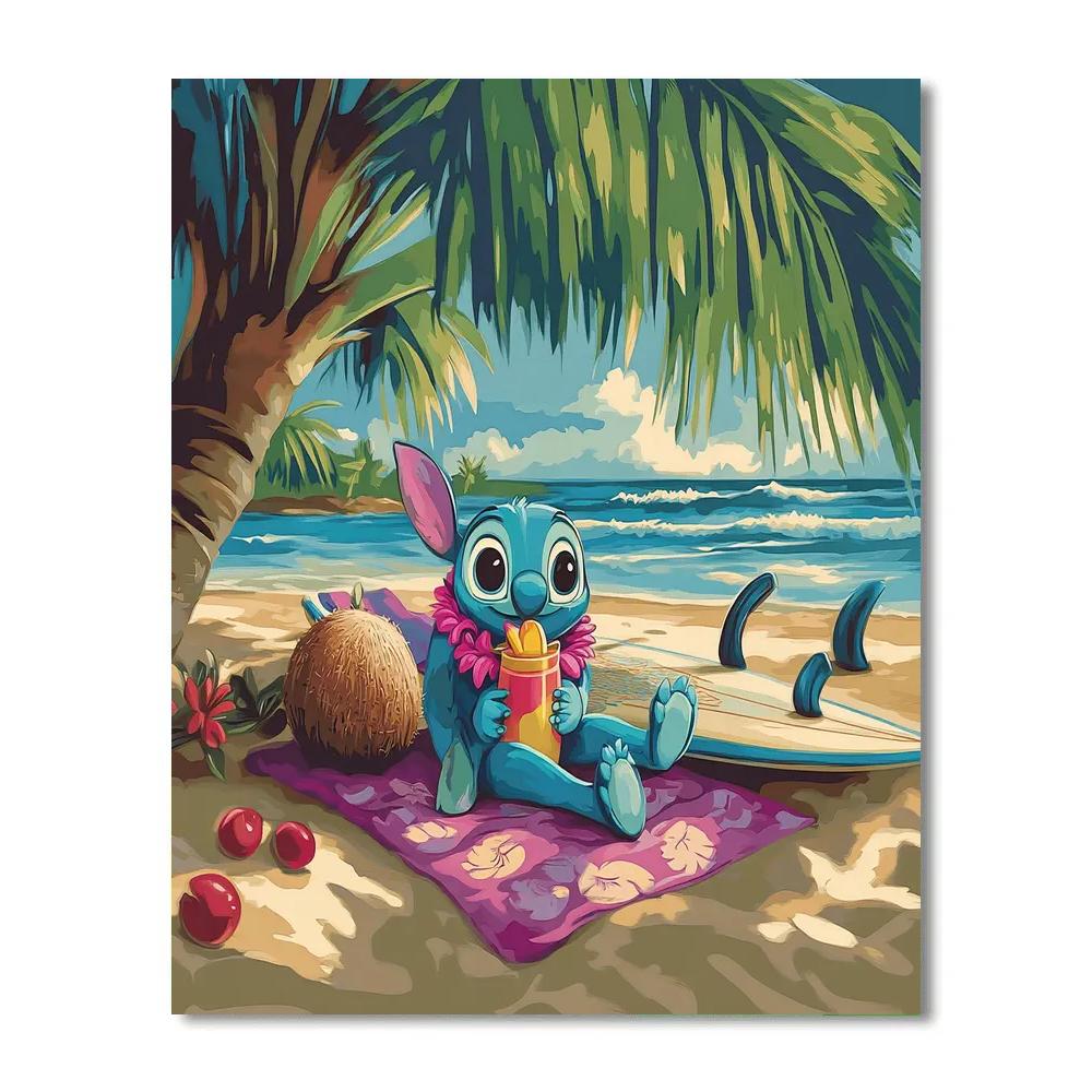 Stitch Island Holiday paint by number