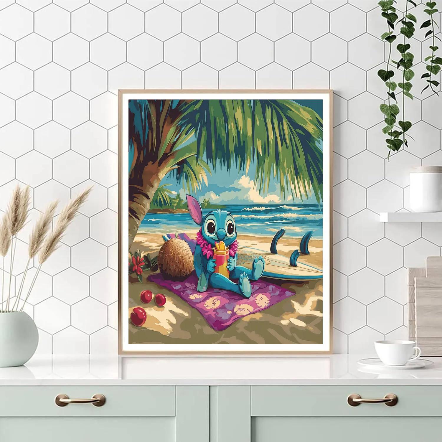 Stitch Island Holiday paint by number