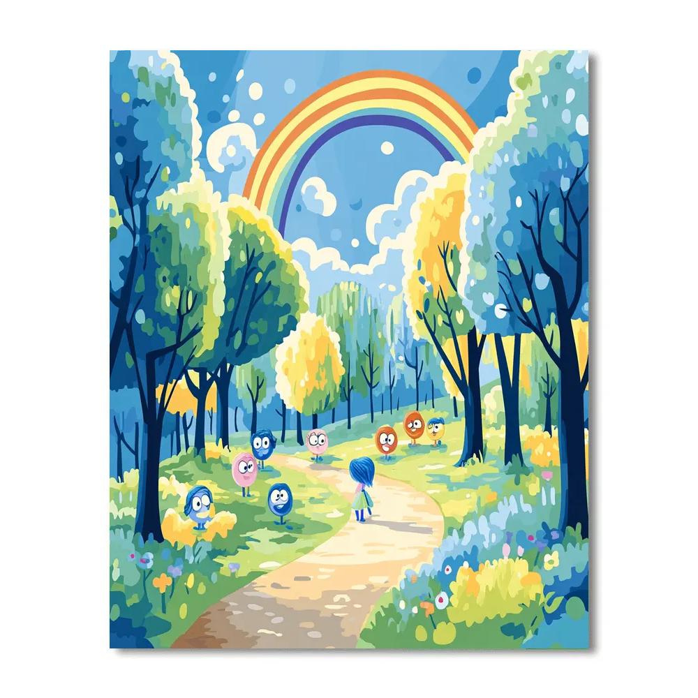 Riley Emotional Rainbow paint by number