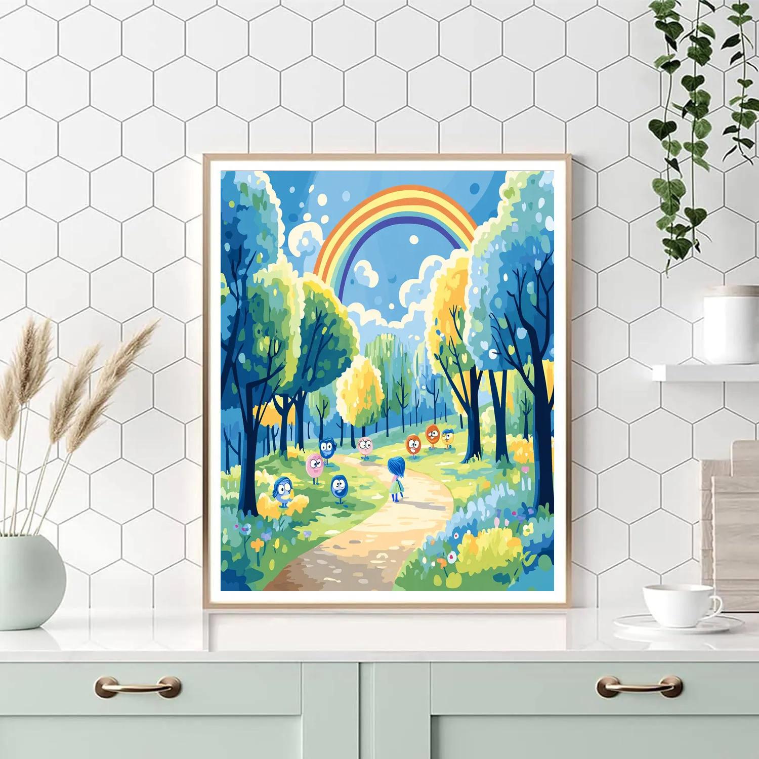 Riley Emotional Rainbow paint by number