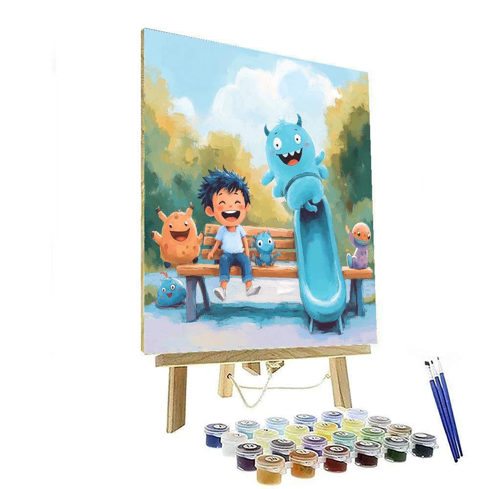 Sully And Boo Playground Giggle Painting by numbers kit