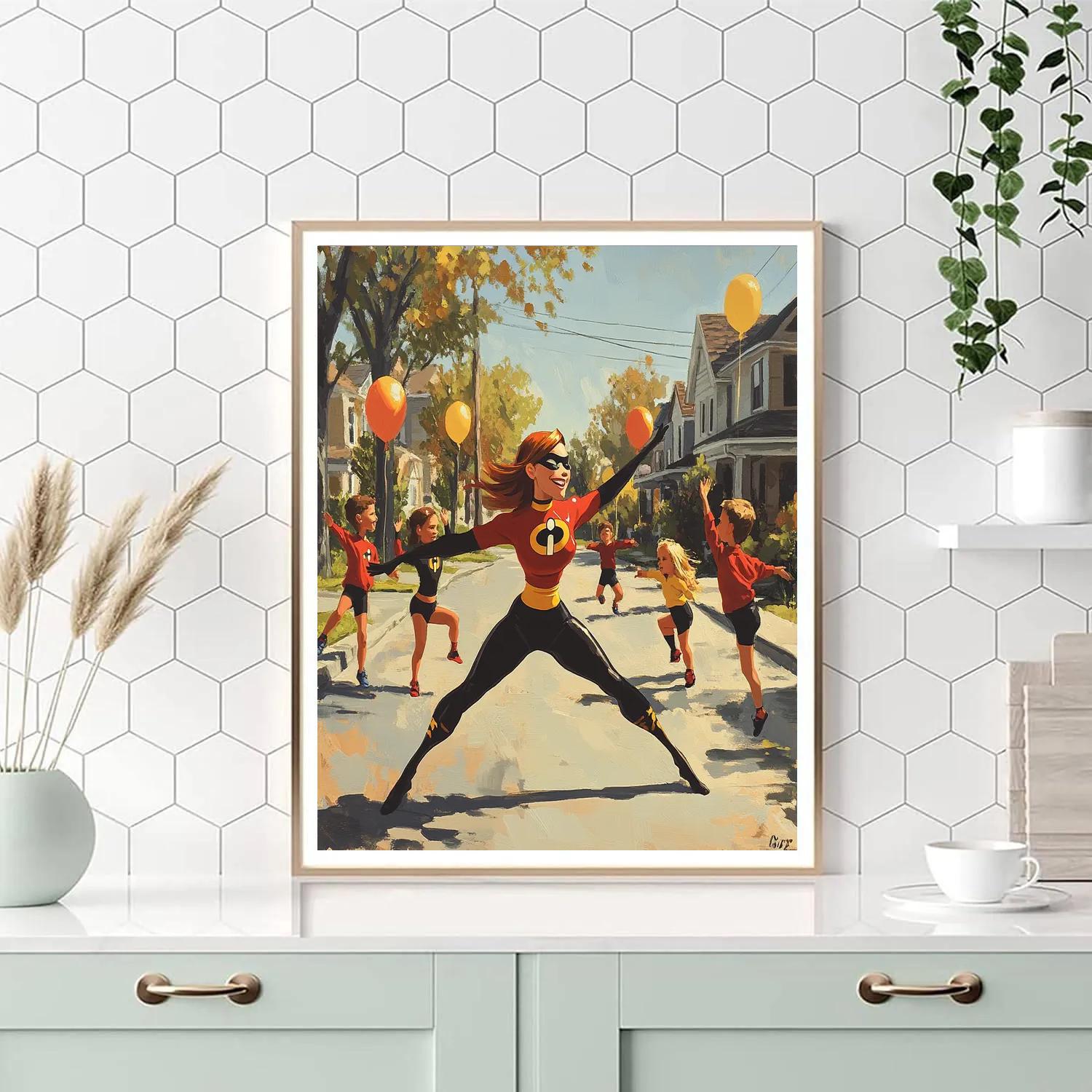 Mrs Incredible Family Team Numbered painting kits