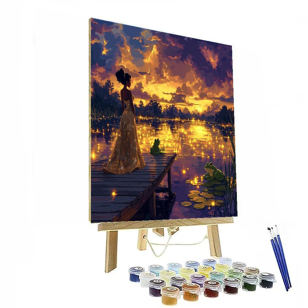 Tianas Magical Bayou Evening painting number kit