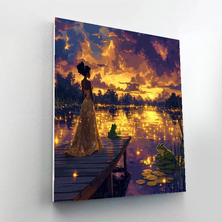 Tianas Magical Bayou Evening painting number kit