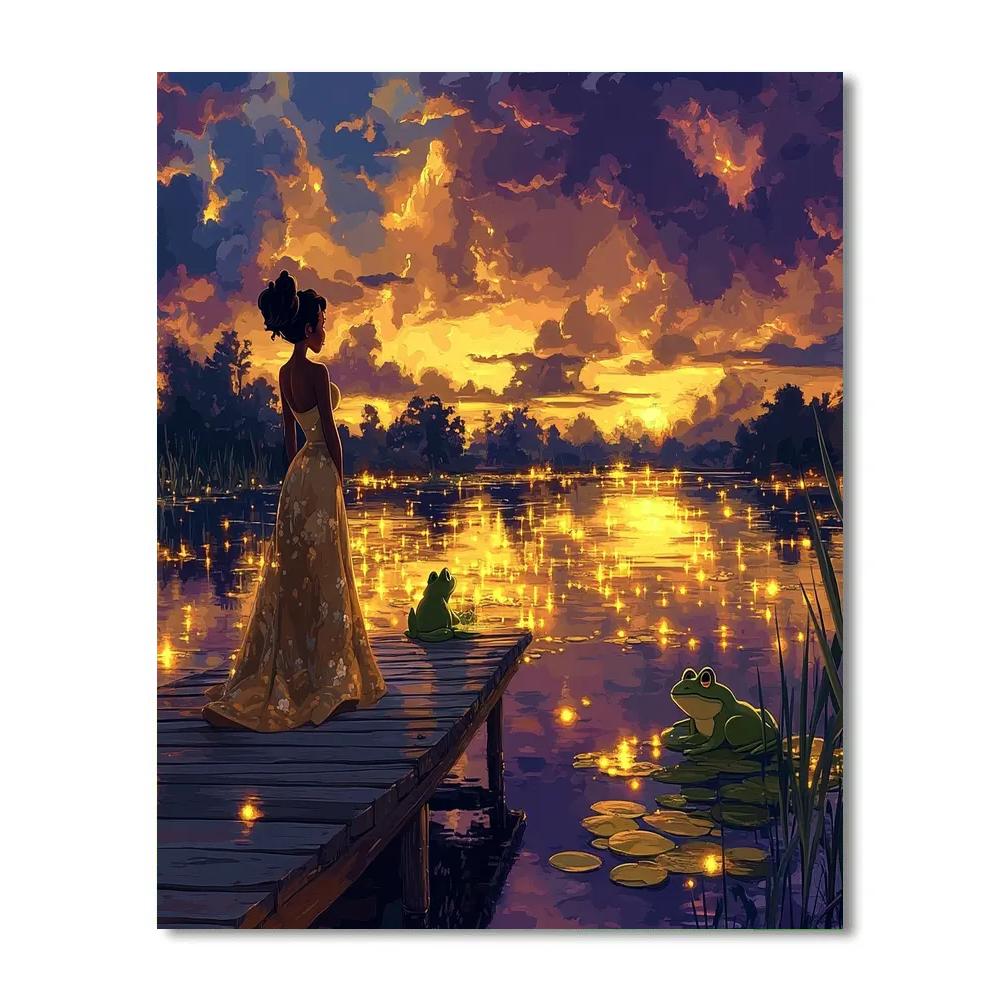 Tianas Magical Bayou Evening painting number kit