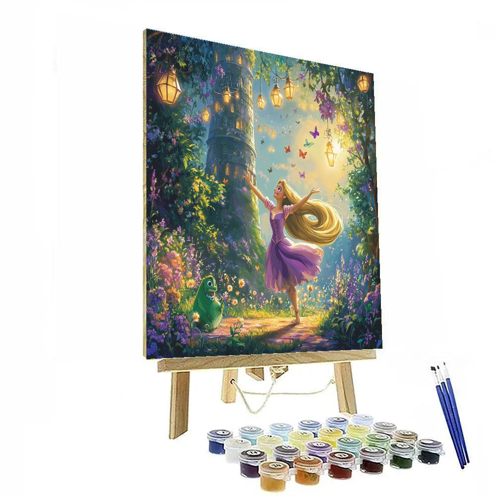 Rapunzels Tower Garden Celebration Paint by numbers kits