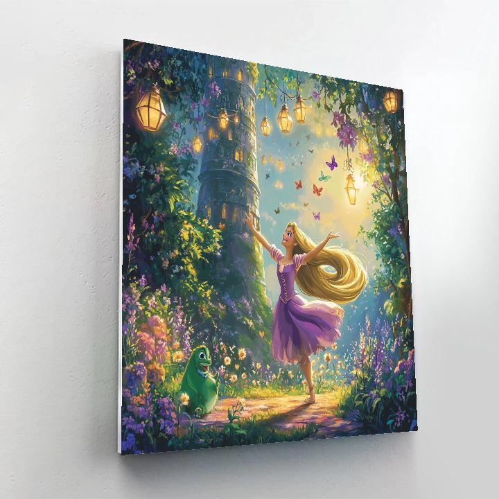 Rapunzels Tower Garden Celebration Paint by numbers kits