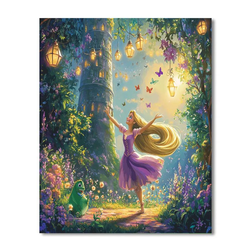 Rapunzels Tower Garden Celebration Paint by numbers kits
