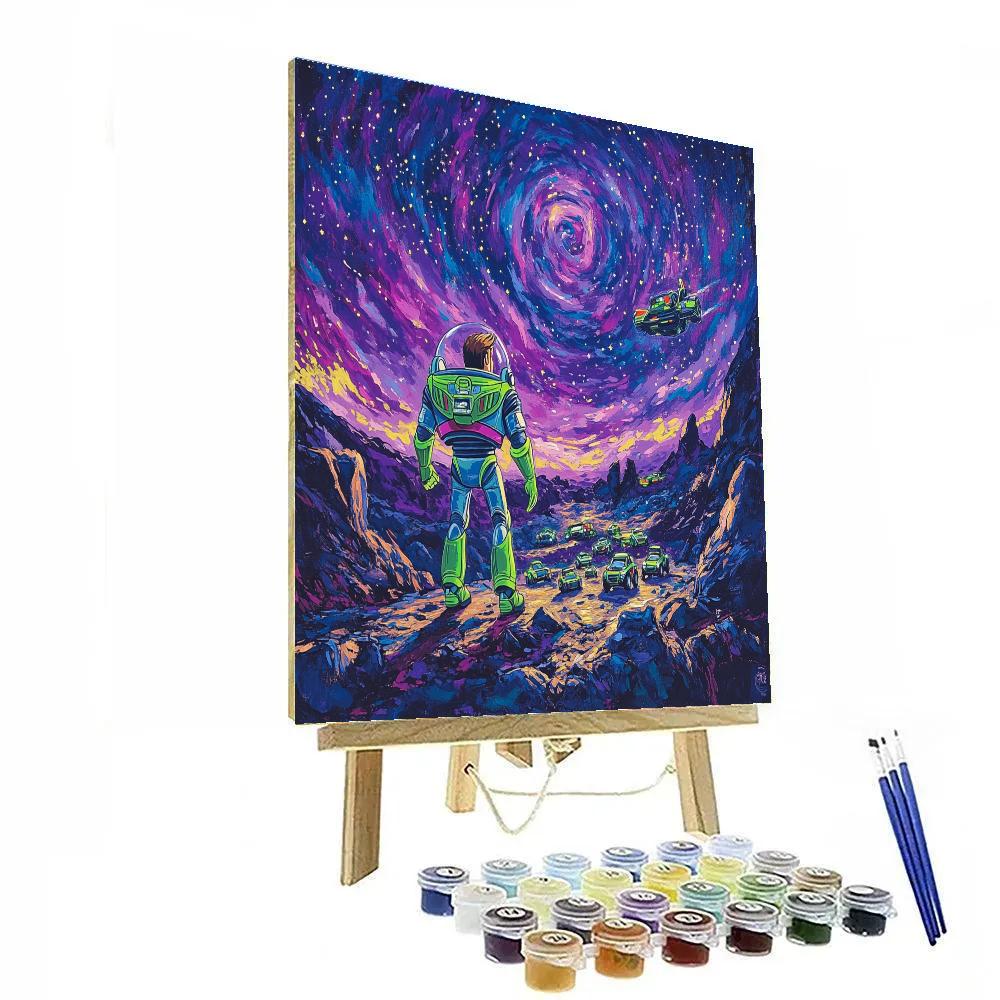 Buzz Lightyears Cosmic Rally Number painting