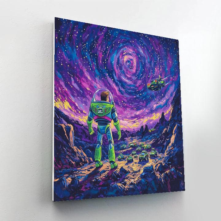 Buzz Lightyears Cosmic Rally Number painting