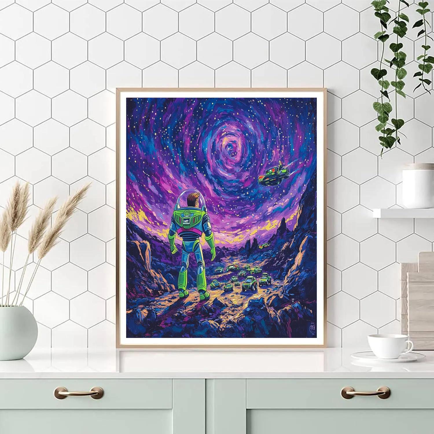 Buzz Lightyears Cosmic Rally Number painting