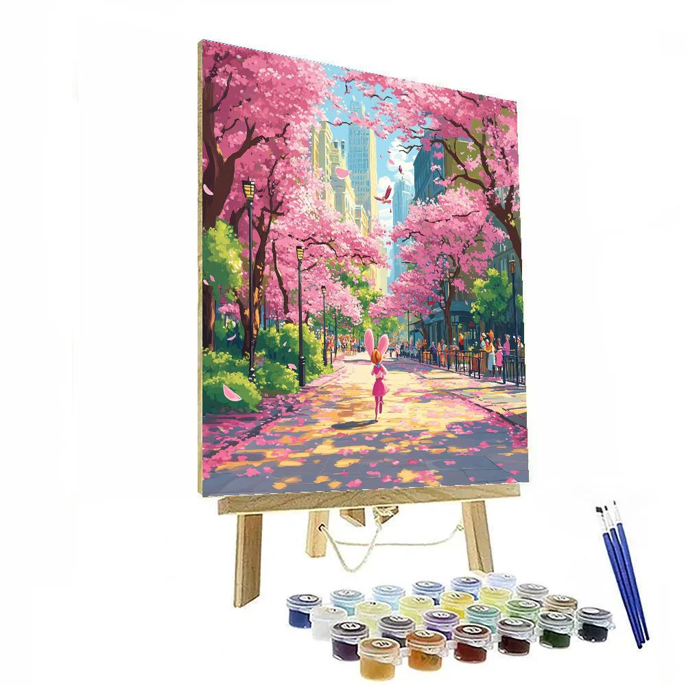 Judy Hopps City Spring Chase paint by numbers