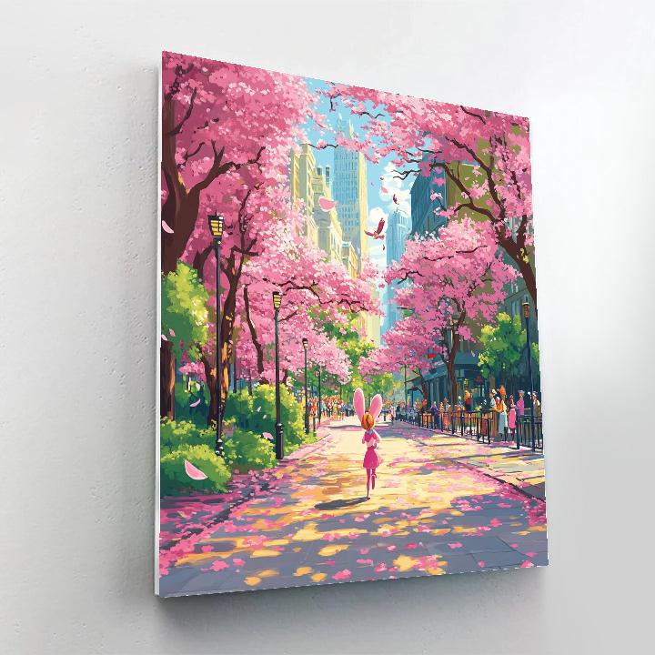 Judy Hopps City Spring Chase paint by numbers