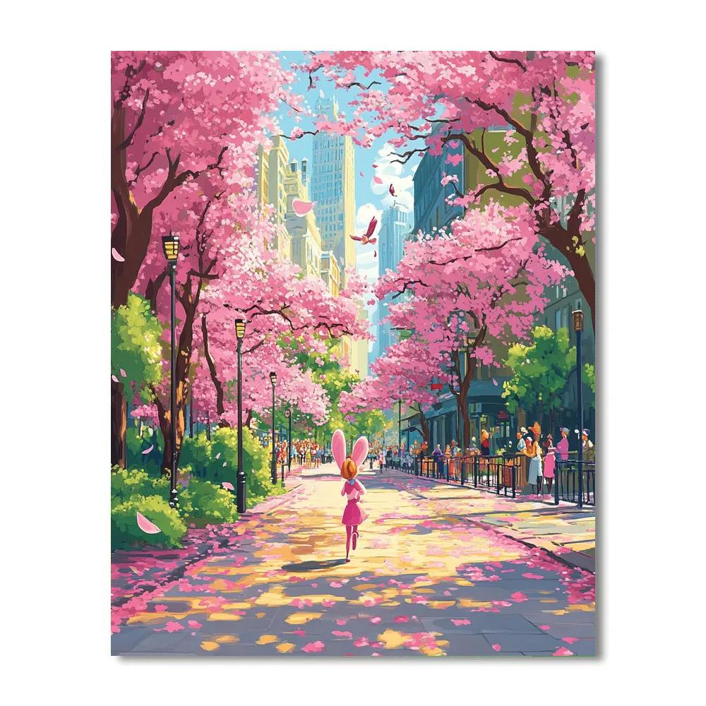 Judy Hopps City Spring Chase paint by numbers