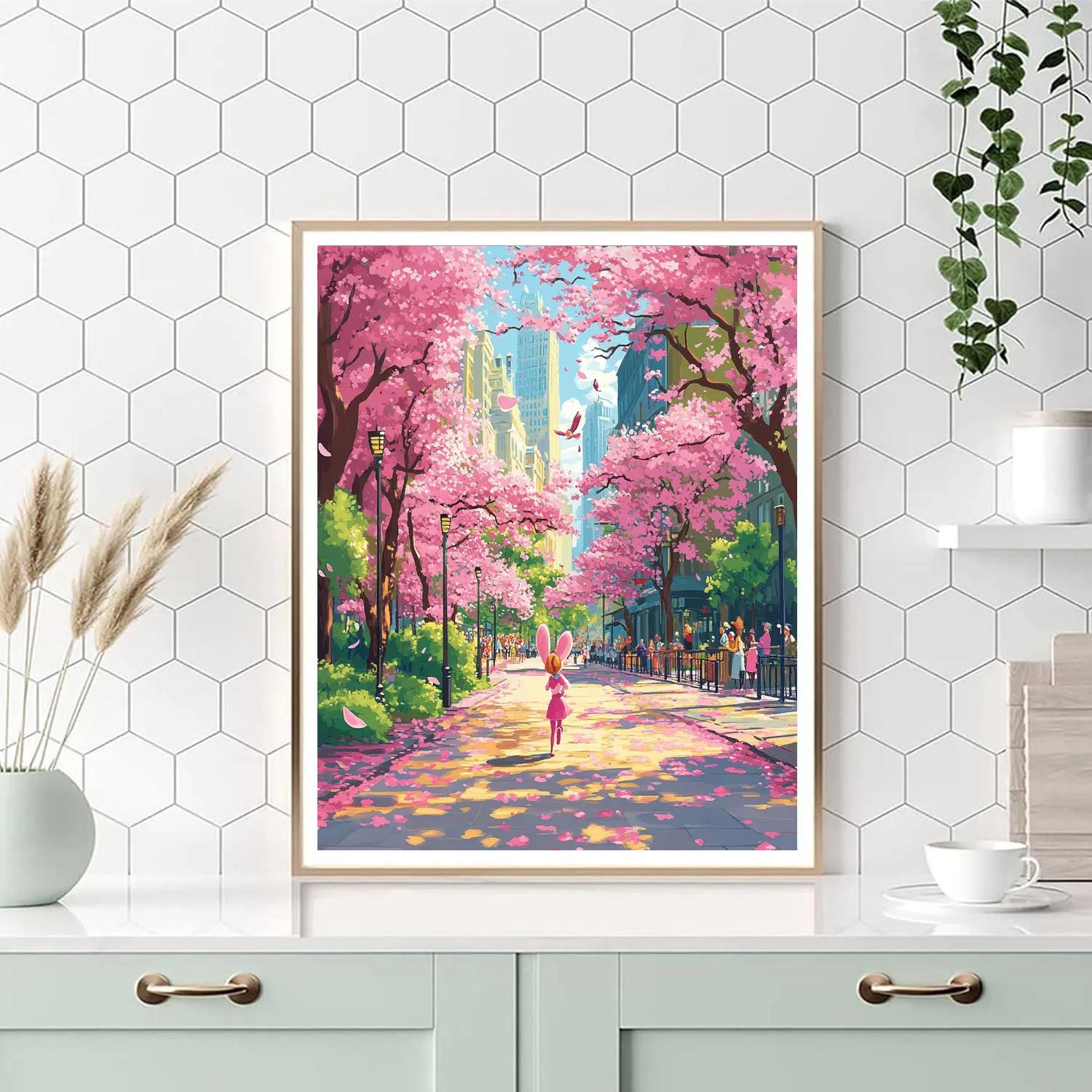 Judy Hopps City Spring Chase paint by numbers