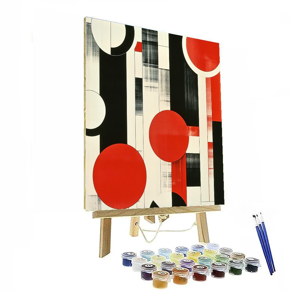 Kazimir Malevich Inspired Quantum Abstraction paint by numbers