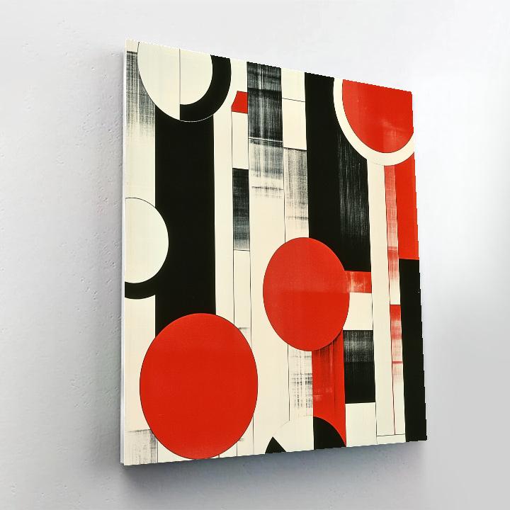 Kazimir Malevich Inspired Quantum Abstraction paint by numbers