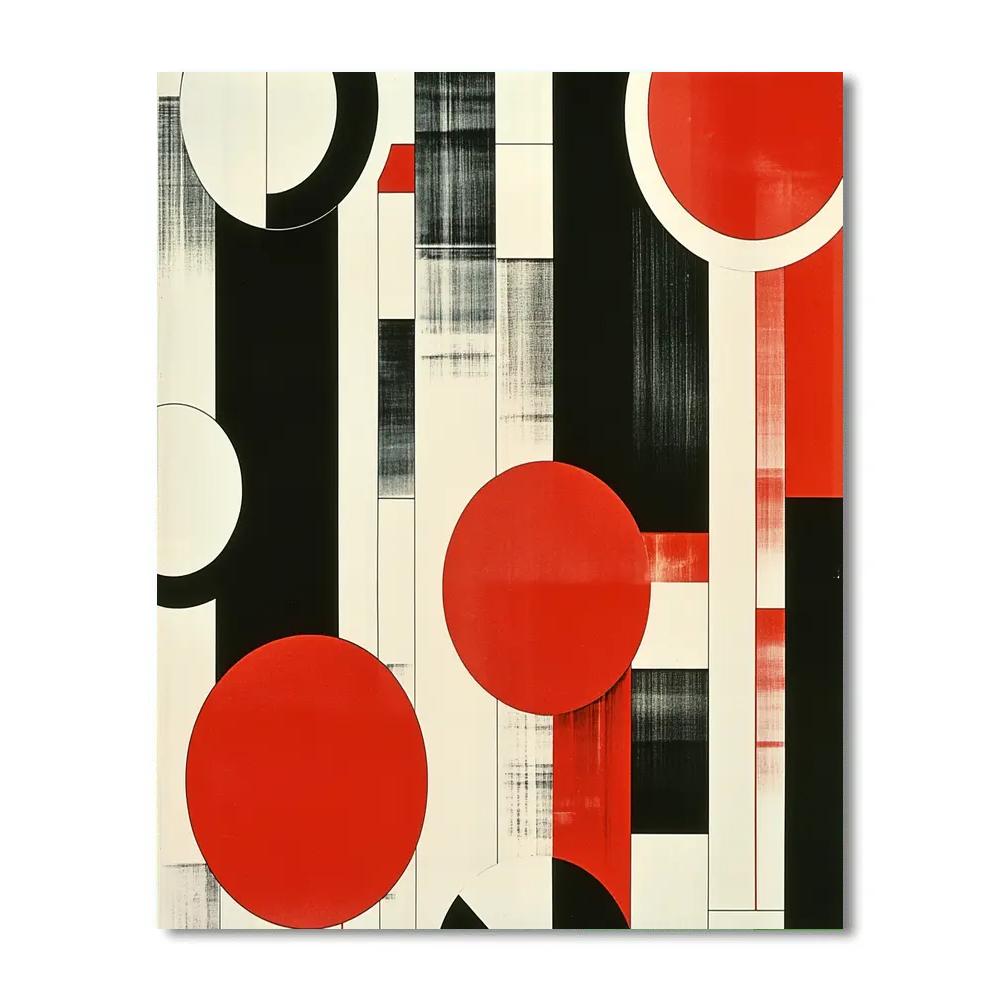 Kazimir Malevich Inspired Quantum Abstraction paint by numbers