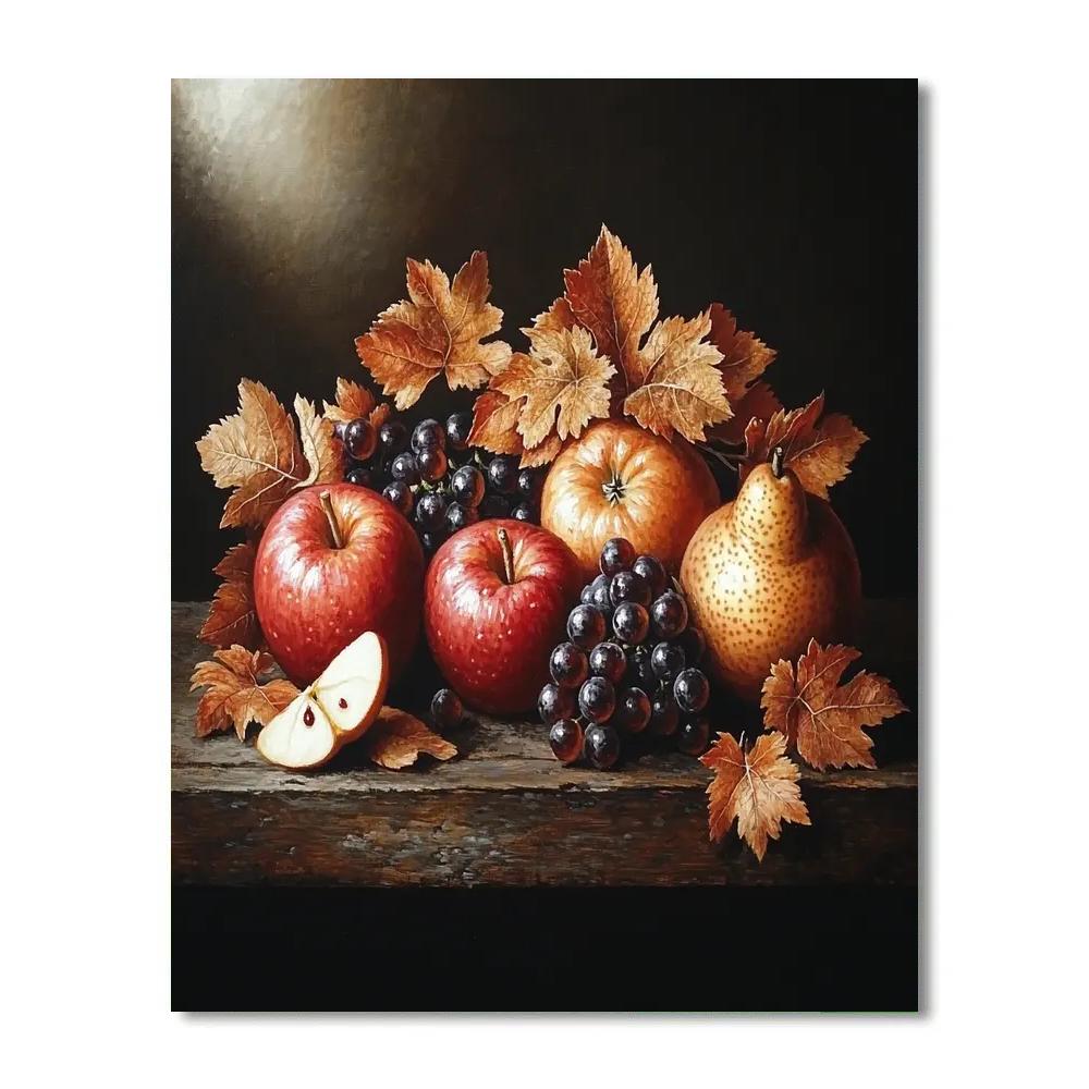 Caravaggio Inspired Overripe Orchard Still Life Numbered painting kits