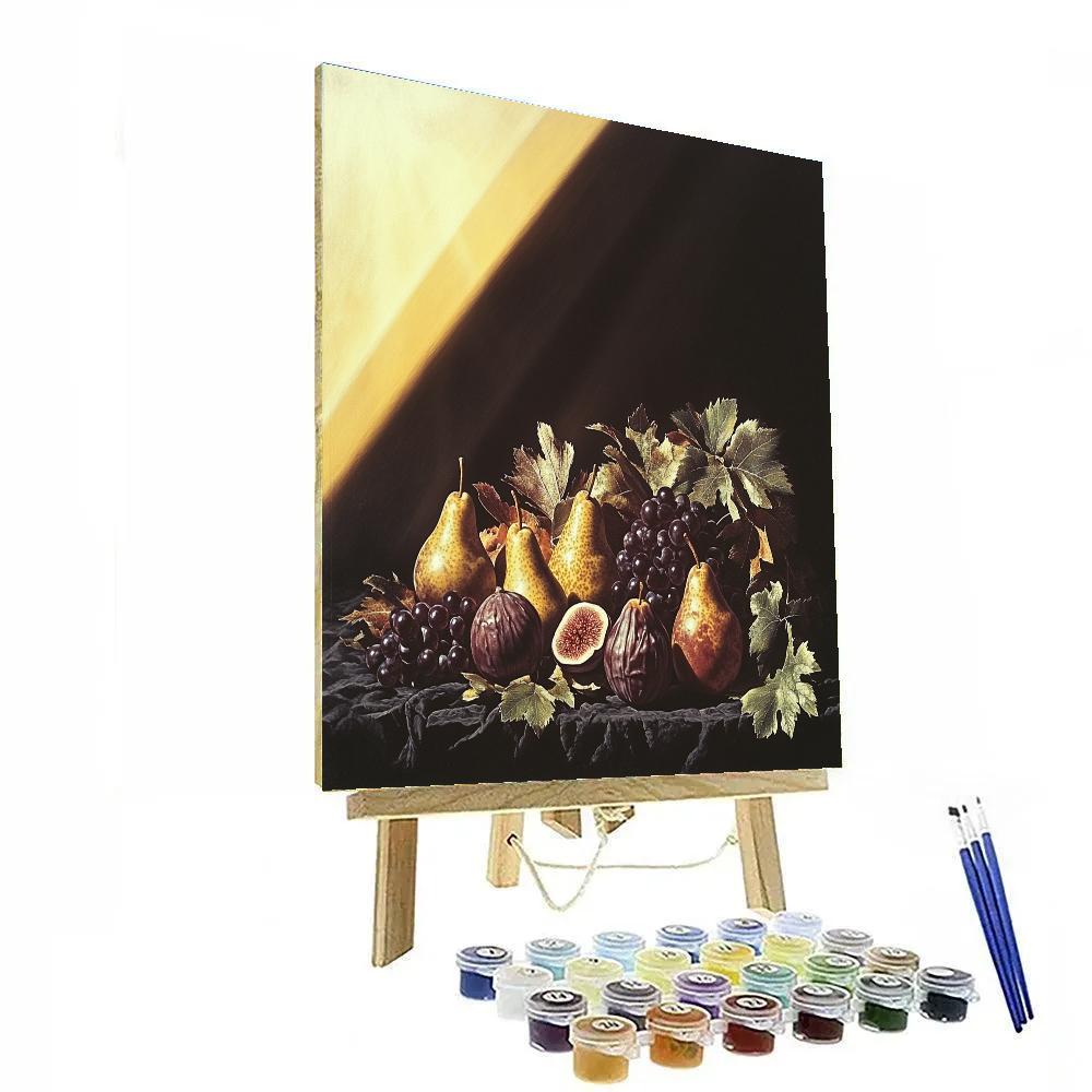 Caravaggio Inspired Mysterious Decay Still Life painting number kit
