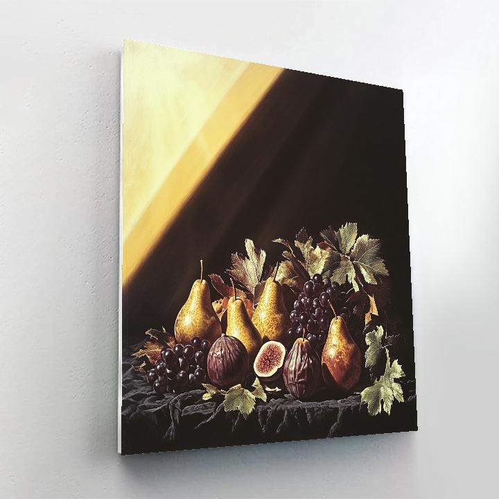 Caravaggio Inspired Mysterious Decay Still Life painting number kit