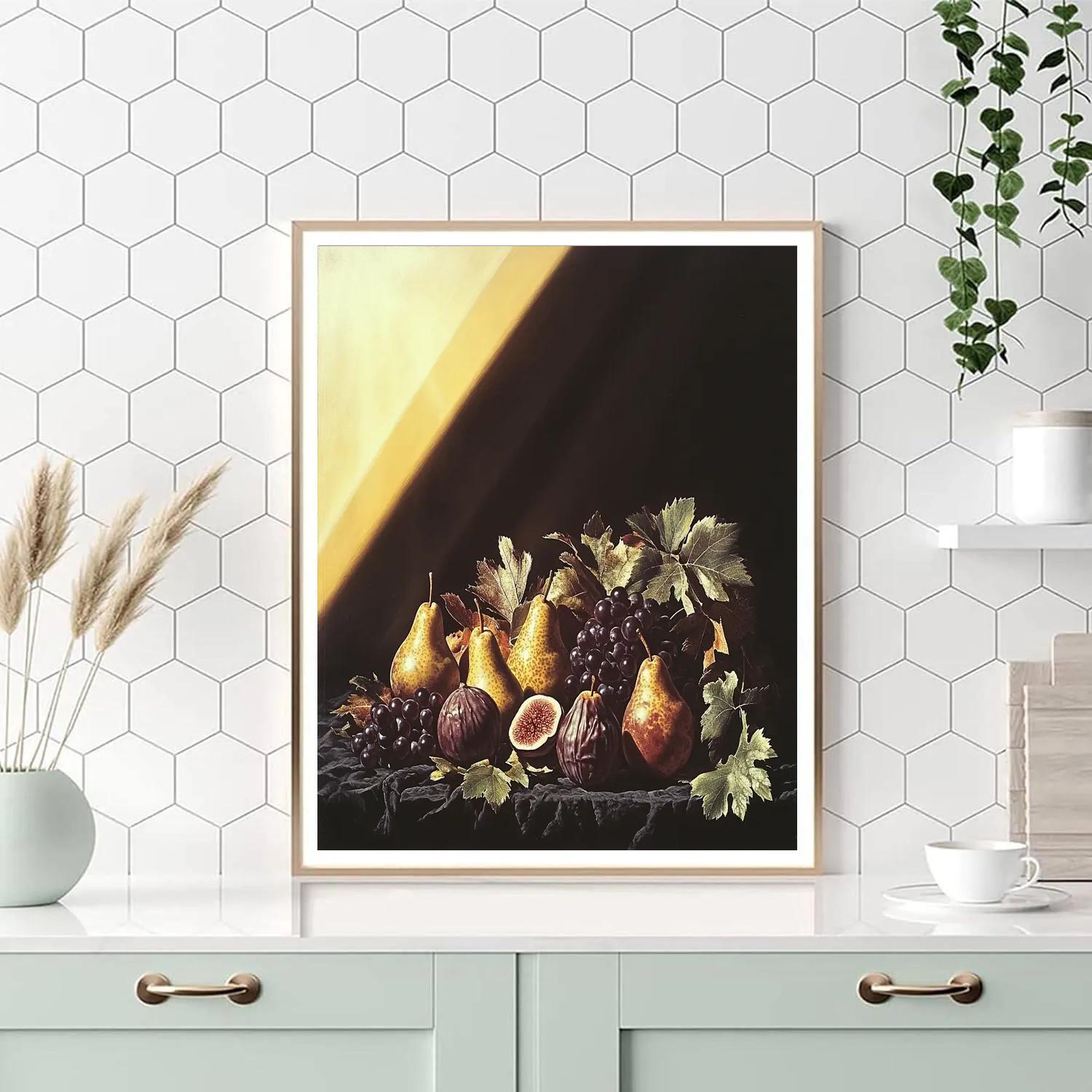 Caravaggio Inspired Mysterious Decay Still Life painting number kit