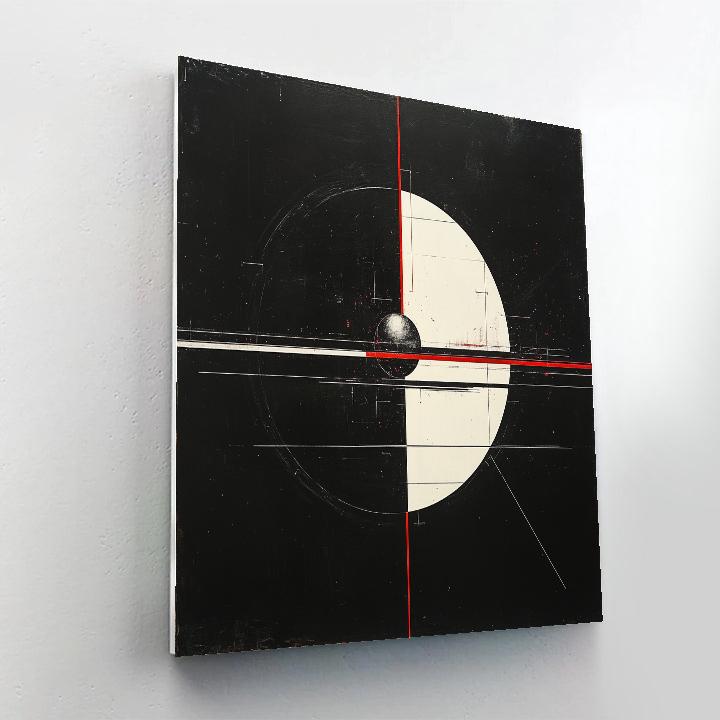 Kazimir Malevich Inspired Orbital Suprematism Grid paint by number