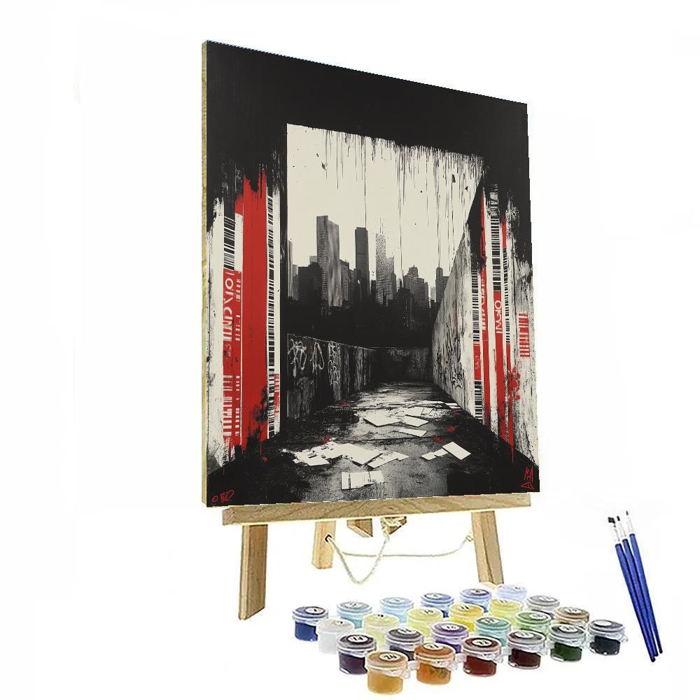 Banksy Inspired Revolution Against Consumerism paint by number
