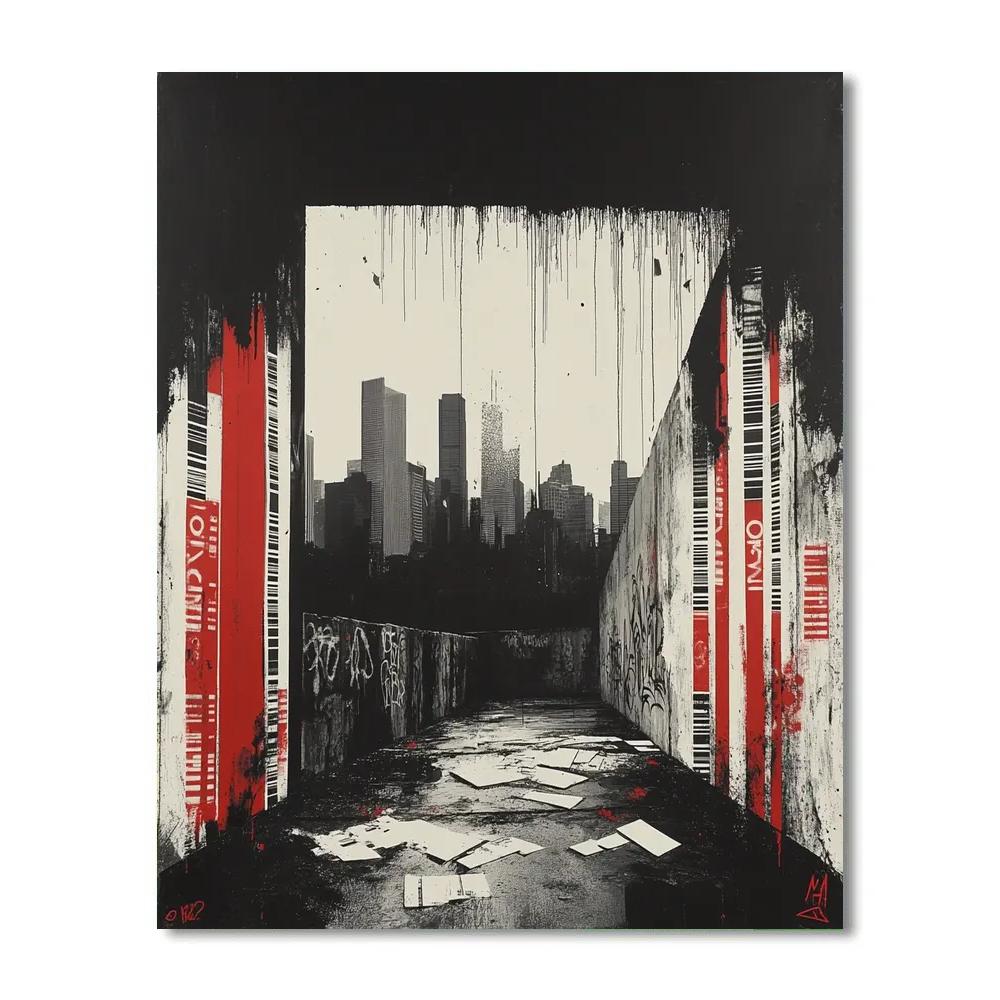 Banksy Inspired Revolution Against Consumerism paint by number