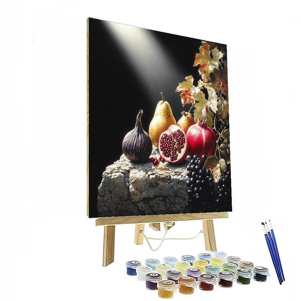 Caravaggio Inspired Tenebrism Orchard Still Life Painting by numbers kit