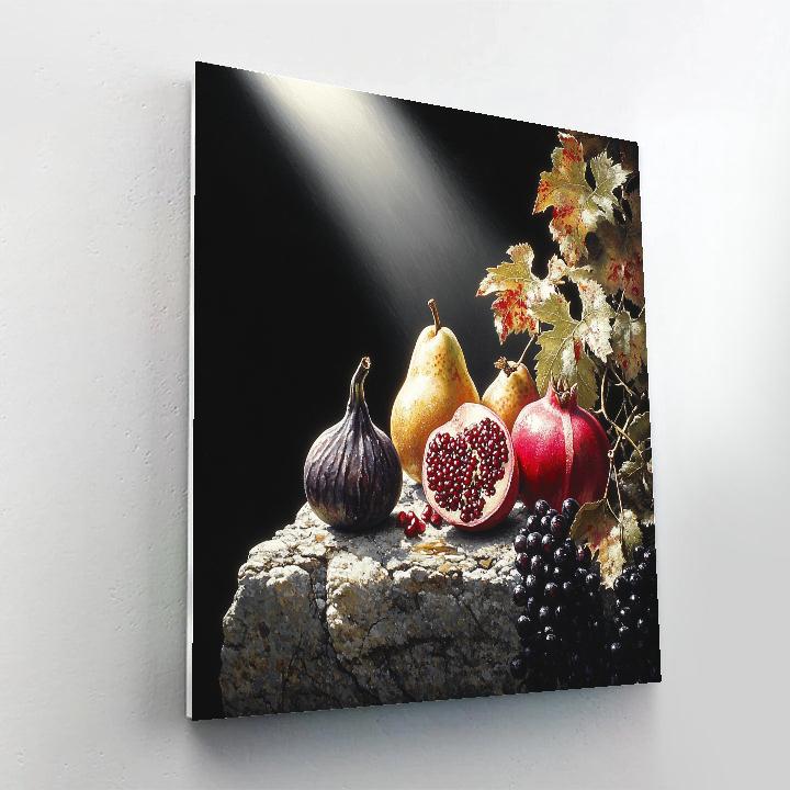 Caravaggio Inspired Tenebrism Orchard Still Life Painting by numbers kit